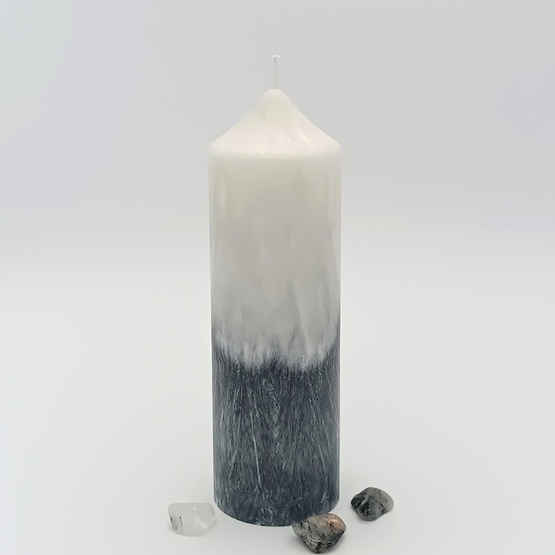 Svíčka Křišťál s turmalínem