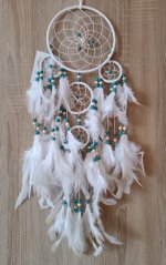 Lapač snů 15 cm bílý