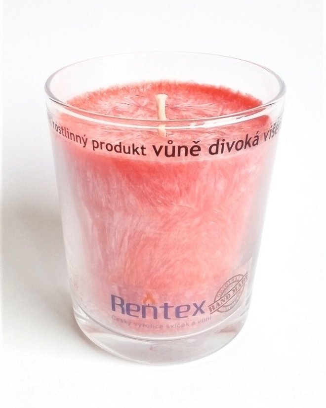 Vonná svíčka ve skle divoká višeň