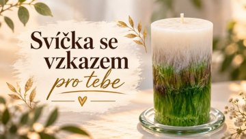 Osobní svíčka se vzkazem