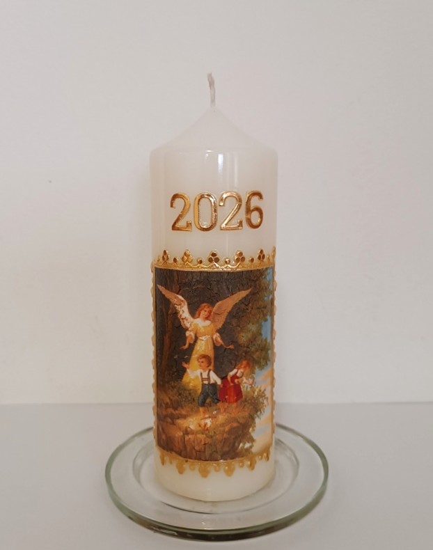 Svíčka Anděl strážný 2026 - Vzor: Vzor A