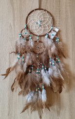 Lapač snů 15 cm hnědý