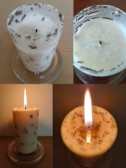 Svíčka Bílá šalvěj