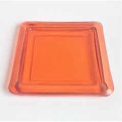 Podložka pod svíčky hranatá oranžová