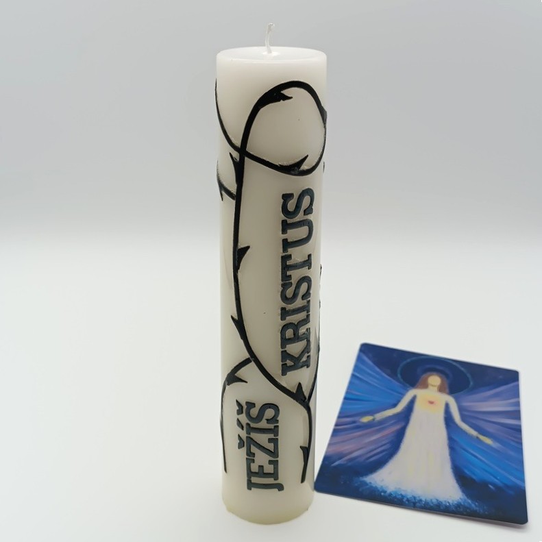 Svíčka Ježíš Kristus + obrázek