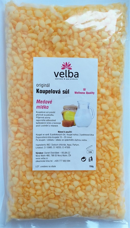 Koupelová sůl medové mléko 750g