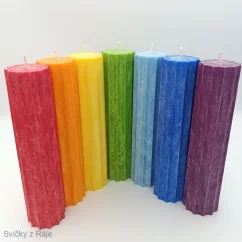 Sada svíček z krystalického vosku