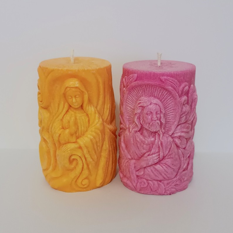 Svíčka Ježíš a Marie sada