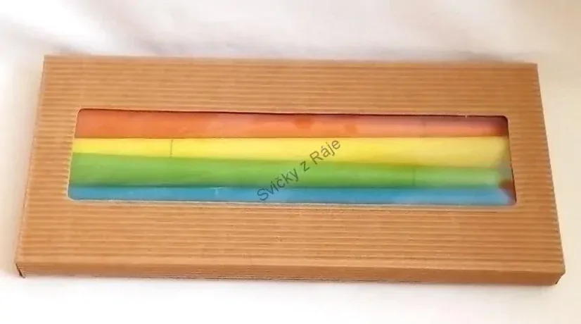 Tělové svíce čakrové sada