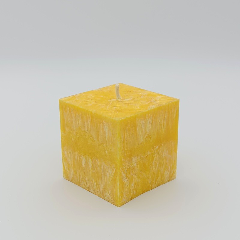 Čakrová kostka-svíčka 3. čakra