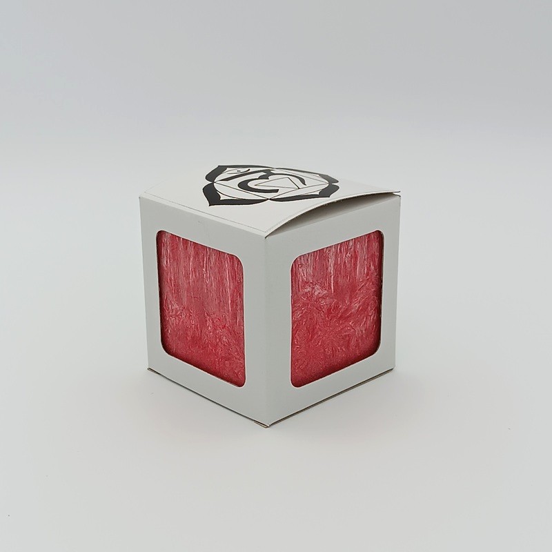 Čakrová kostka-svíčka 1. čakra