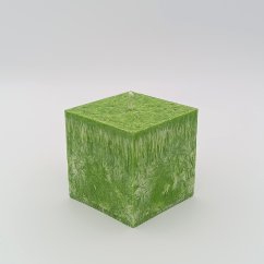 Čakrová kostka-svíčka 4. čakra