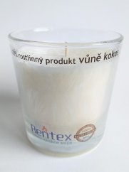 Vonná svíčka ve skle kokos