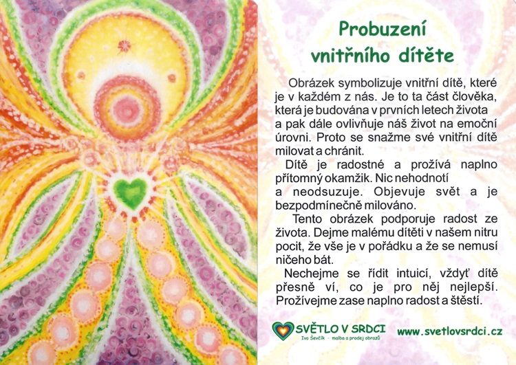 Probuzení vnitřního dítěte - harmonizační obrázek