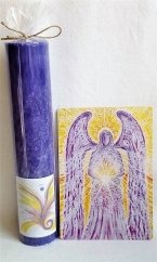 Svíčka A.Metatron vysoká + obrázek