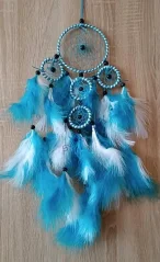 Lapač snů 11 cm modrý