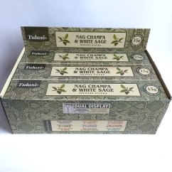 Vonné tyčinky Nag Champa & WHITE SAGE (Bílá šalvěj)