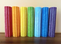 Sada svíček z krystalického vosku