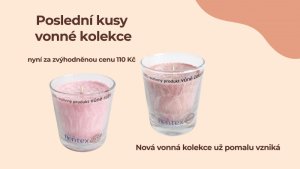 Výprodej vonných svíček ve skle – poslední kusy skladem