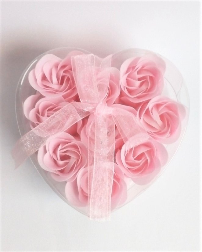 Mýdlové květy 9 ks - Barva: Růžová