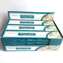 Tulasi indické vonné tyčinky Premium White Sage (Bílá šalvěj)