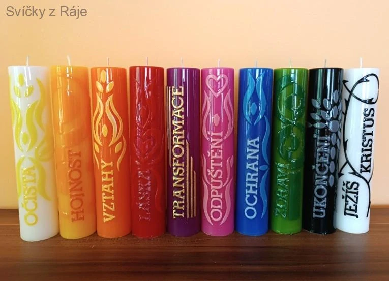 Energetické svíčky vysoké sada