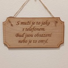 Cedulka S muži je to