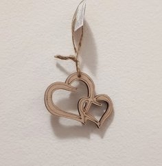 2 srdíčka výřez 6 cm