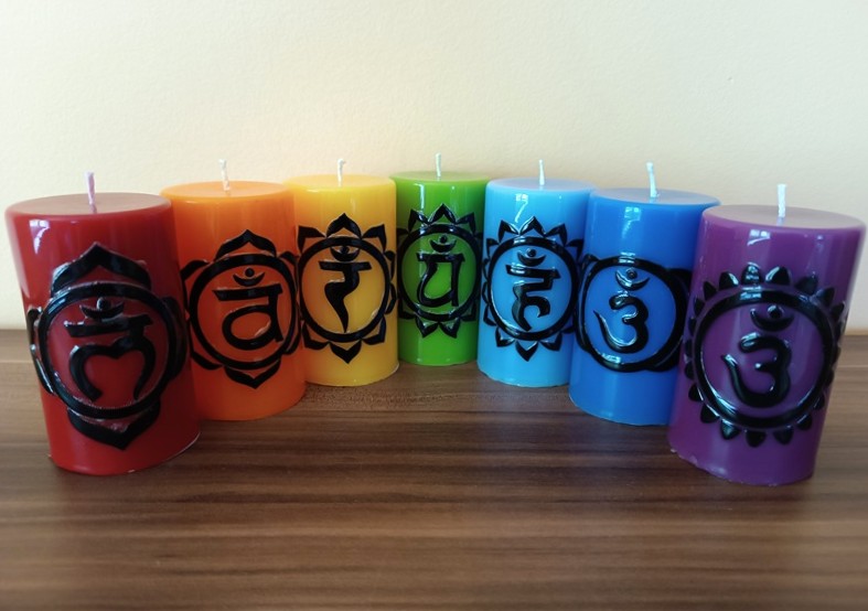 Čakrová svíčka 4. čakra