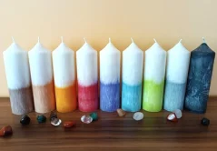 Svíčky s kamenem sada 1