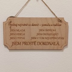 Cedulka afirmace Žena