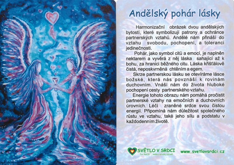 Andělský pohár lásky - harmonizační obrázek