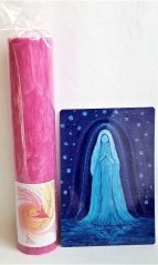 Svíčka Panna Marie vysoká + obrázek