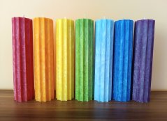 Svíčka tmavě modrá vysoká 6. čakra