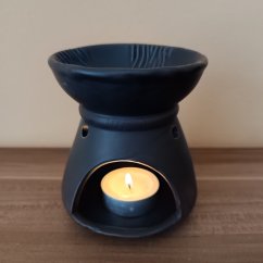 Aromalampa 10 cm černá