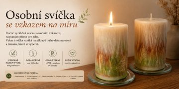 Osobní svíčka se vzkazem na míru