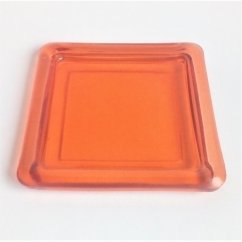 Podložka pod svíčky hranatá oranžová