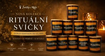 Rituální svíčky ve skle Gold Edition in Glass - NOVINKA!