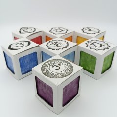 Čakrové kostky sada 7 svíček