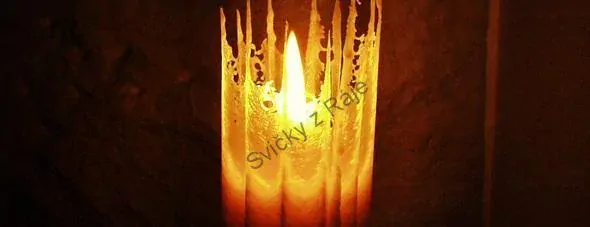 Svíčka oranžová vysoká 2. čakra