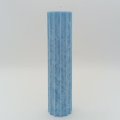 Svíčka světle modrá vysoká 5. čakra