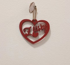 Srdce 10 cm Z lásky červená