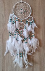 Lapač snů 15 cm bílý