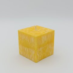 Čakrová kostka-svíčka 3. čakra