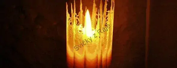 Svíčka světle modrá vysoká 5. čakra