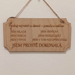 Cedulka afirmace Žena