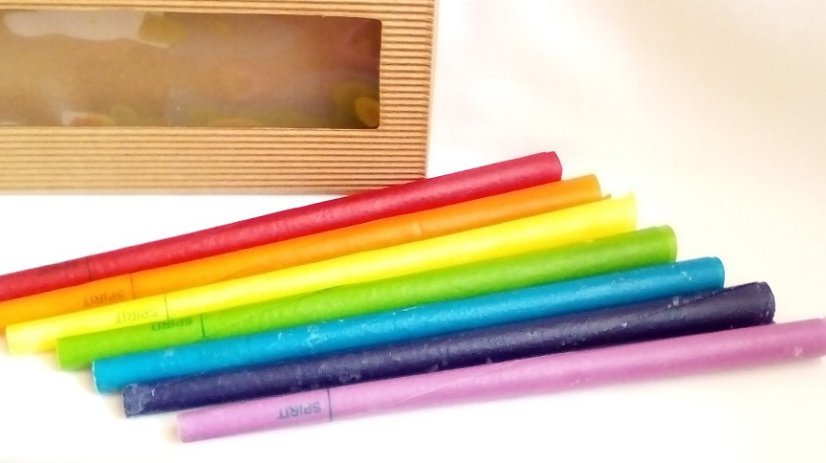 Tělové svíce čakrové sada