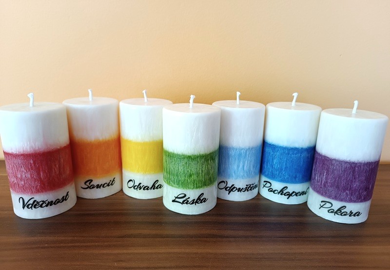 Svíčka Ctnosti srdce-Soucit