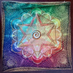 Povlak na polštář duhový 40x40 cm