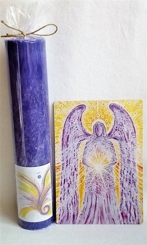 Svíčka A.Metatron vysoká + obrázek